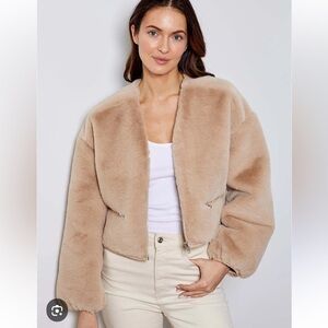 NWT $149 Sold Out DH New York Neptune Faux Fur Jacket Size Large (New with Tags)